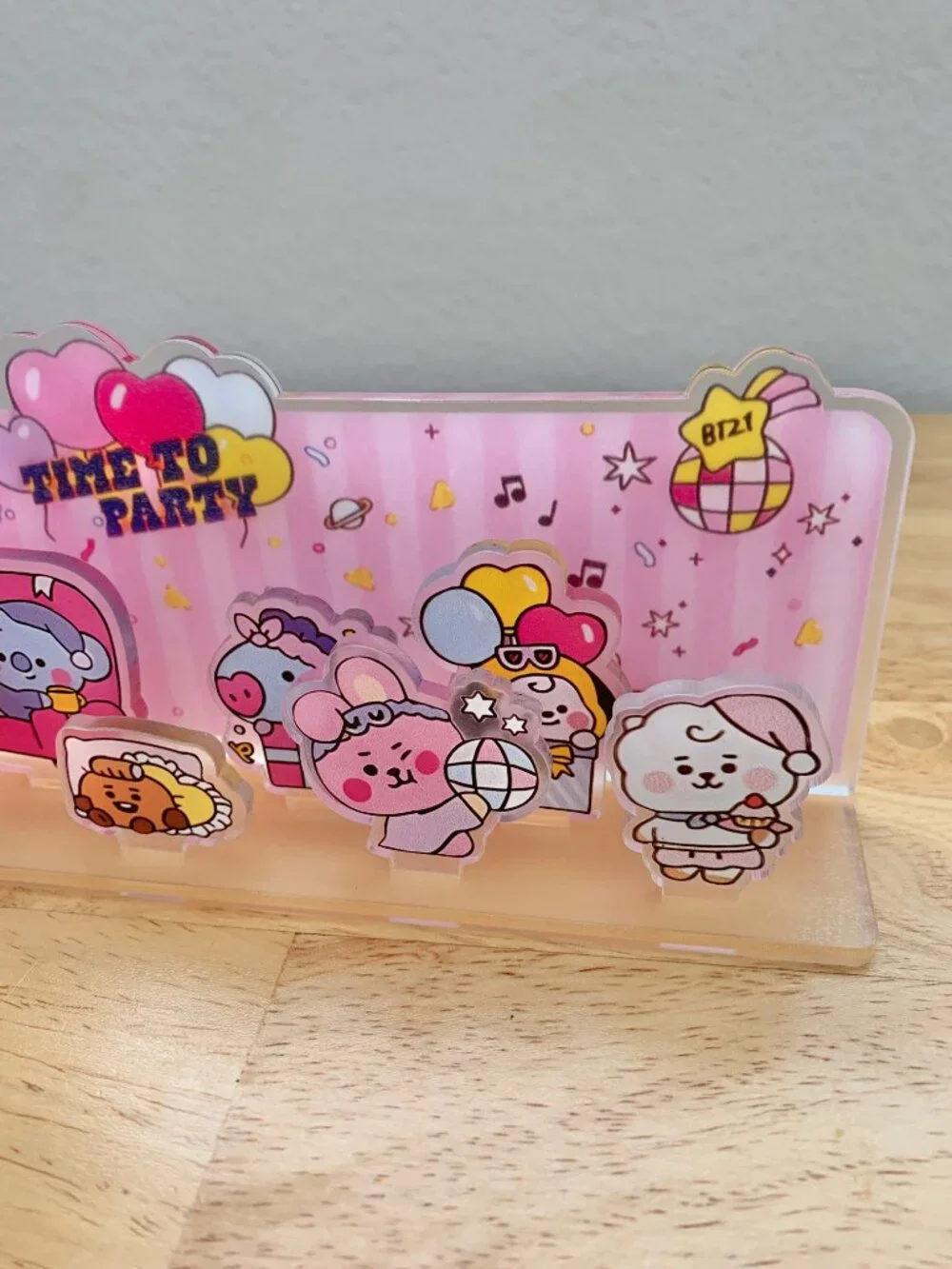 BT21 BTS Baby Line Friends Acrylic Standee Cooky Shooky Tata Mang RJ Chimmy Koya
